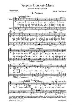 Speyerer Domfestmesse op. 80 
