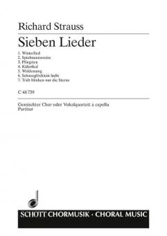 Sieben vierstimmige Lieder o. Op. AV. 67 Download