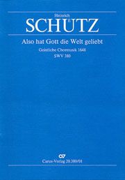Also hat Gott die Welt geliebt SWV380 Standard