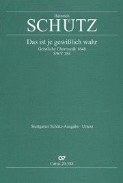 Das ist je gewisslich wahr SWV388 Standard
