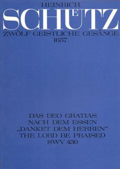 Schütz: Das Deo gratias nach dem Essen Standard