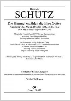 Die Himmel erzählen die Ehre Gottes SWV455 Download