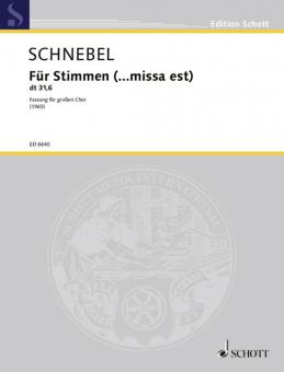 Für Stimmen (... missa est) Download