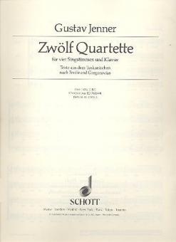 12 Quartette aus dem Toskanischen Heft 1 Download