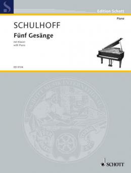 Fünf Gesänge mit Klavier Download