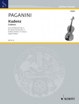 Cadenza to the Violin Concerto No. 2 B Minor Op. 7 Download