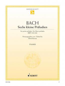 Six petits préludes BWV 933-938 Download