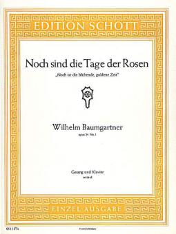 Noch sind die Tage der Rosen B-Dur op. 24/1 Download