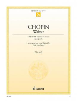 Waltz E Minor Op. Posth. Download