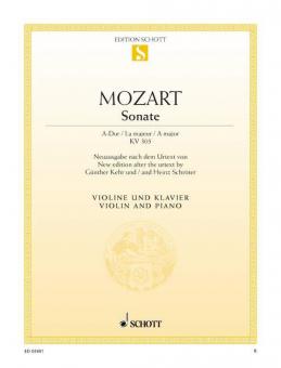 Sonate A-Dur KV 305 Download