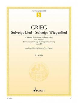 Chanson de Solvejg - Berceuse de Solvejg op. 55/4 and op. 23 Download