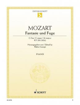 Fantasy and Fugue C Major K 394 [383 A] Download