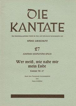Wer weiss, wie nahe mir mein Ende Download
