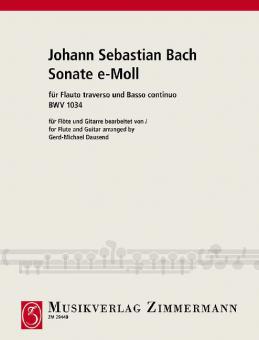 Sonata en mi mineur BWV 1034 Download