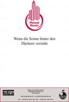 Wenn die Sonne hinter den Dächern versinkt 