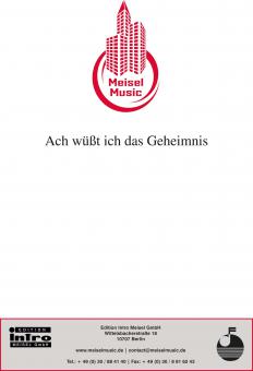 Ach wüsst ich das Geheimnis 