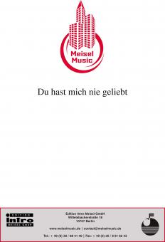 Du hast mich nie geliebt 