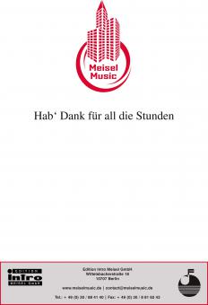 Hab' Dank für all die Stunden 