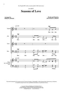 Seasons of Love Standard