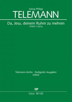 Da, Jesu, deinen Ruhm zu mehren TVWV1:531 Standard