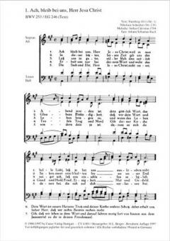 Bach-Choralsätze, 21 Kirchenlieder in vierstimmigen Sätzen 
