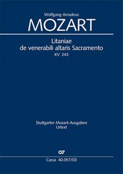 Litaniae de venerabili altaris Sacramento en mi bémol majeur Standard