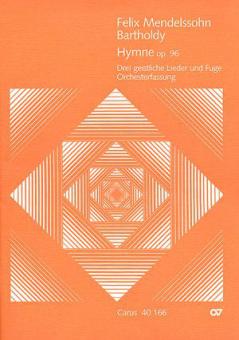 Hymne; 3 chants sacrés; fugue supplémentaire "Laßt sein heilig Lob uns singen" 