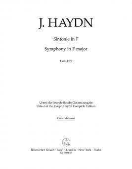 Symphonie en fa majeur Hob. I:79 