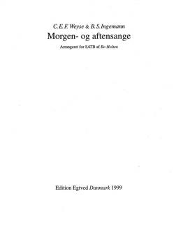 Morgen- Og Aftensange 