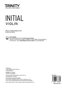 Violin Exam Pieces 2020-2023: Initial (part only) 