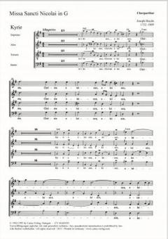 Missa Sti. Nicolai en sol majeur 