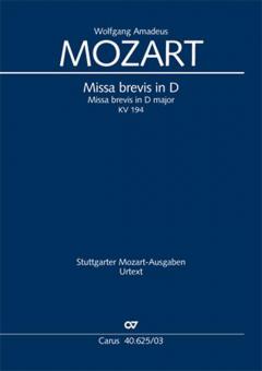 Missa brevis en ré majeur Standard