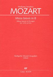Missa brevis en si bémol majeur 