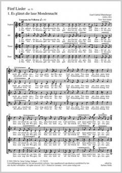 5 mélodies pour choeur 