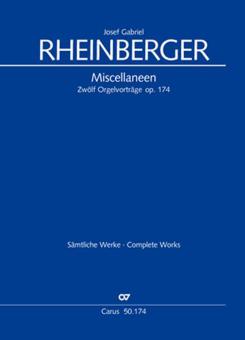 Miscellaneen. Zwölf Orgelvorträge 