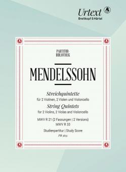 String Quintets MWV R 21, MWV R 33 