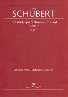Tres sunt, qui testimonium dant in coelo 