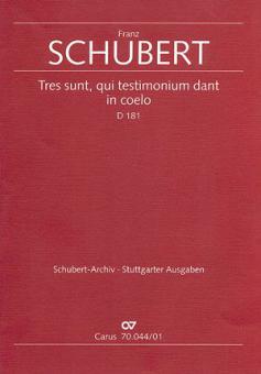 Tres sunt, qui testimonium dant in coelo 