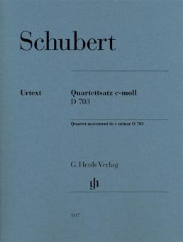 Quartet movement in c minor D 703 