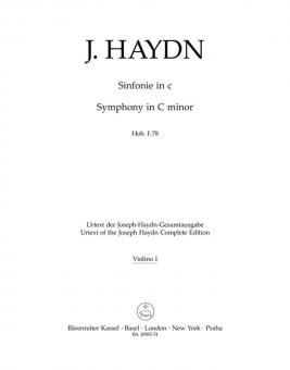 Symphonie en ut mineur Hob. I:78 