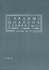 Quatuor à Cordes Op. 51 / 1 Ut Min 