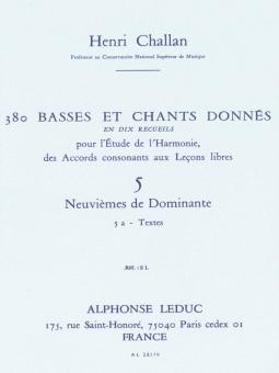 380 Basses et Chants Donnés Vol. 05a 