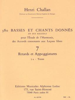 380 Basses et Chants Donnés Vol. 07a 