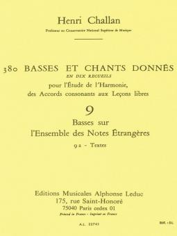 380 Basses et Chants Donnés Vol. 09a 