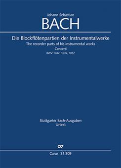 Die Blockflötenpartien der Instrumentalwerke 