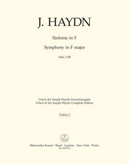Symphonie en fa majeur Hob. I:89 
