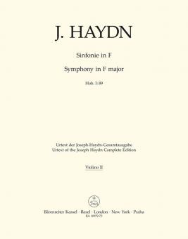 Symphonie en fa majeur Hob. I:89 