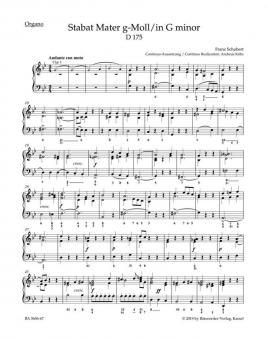 Stabat Mater en sol mineur D 175 