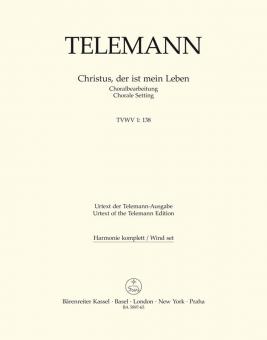 Christus, der ist mein Leben TVWV 1:138 