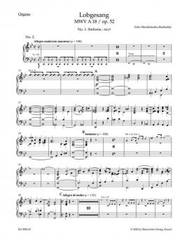 Lobgesang (chant de louange) op. 52 MWV A18 Standard